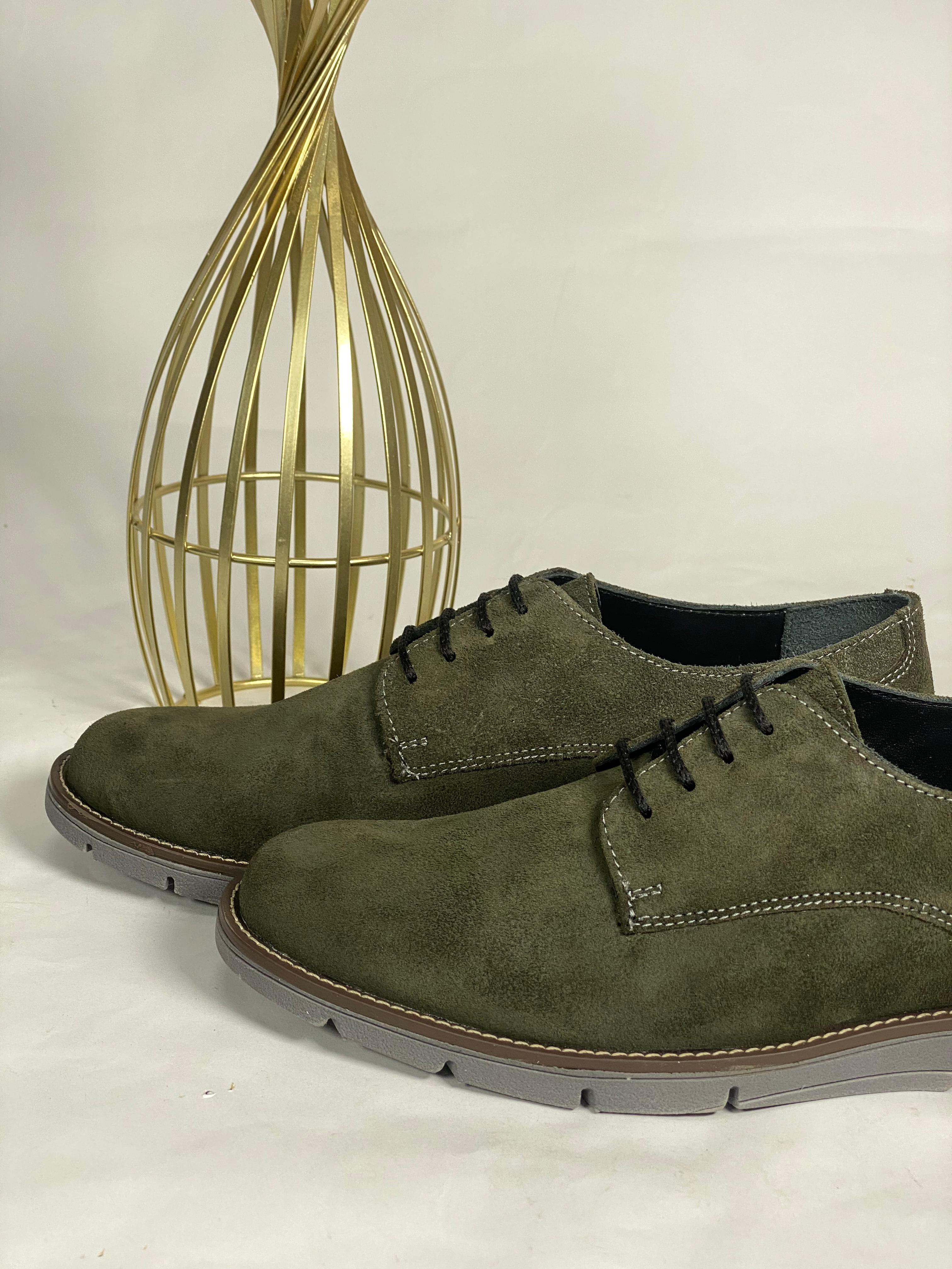 Suede Green Shoe for Men