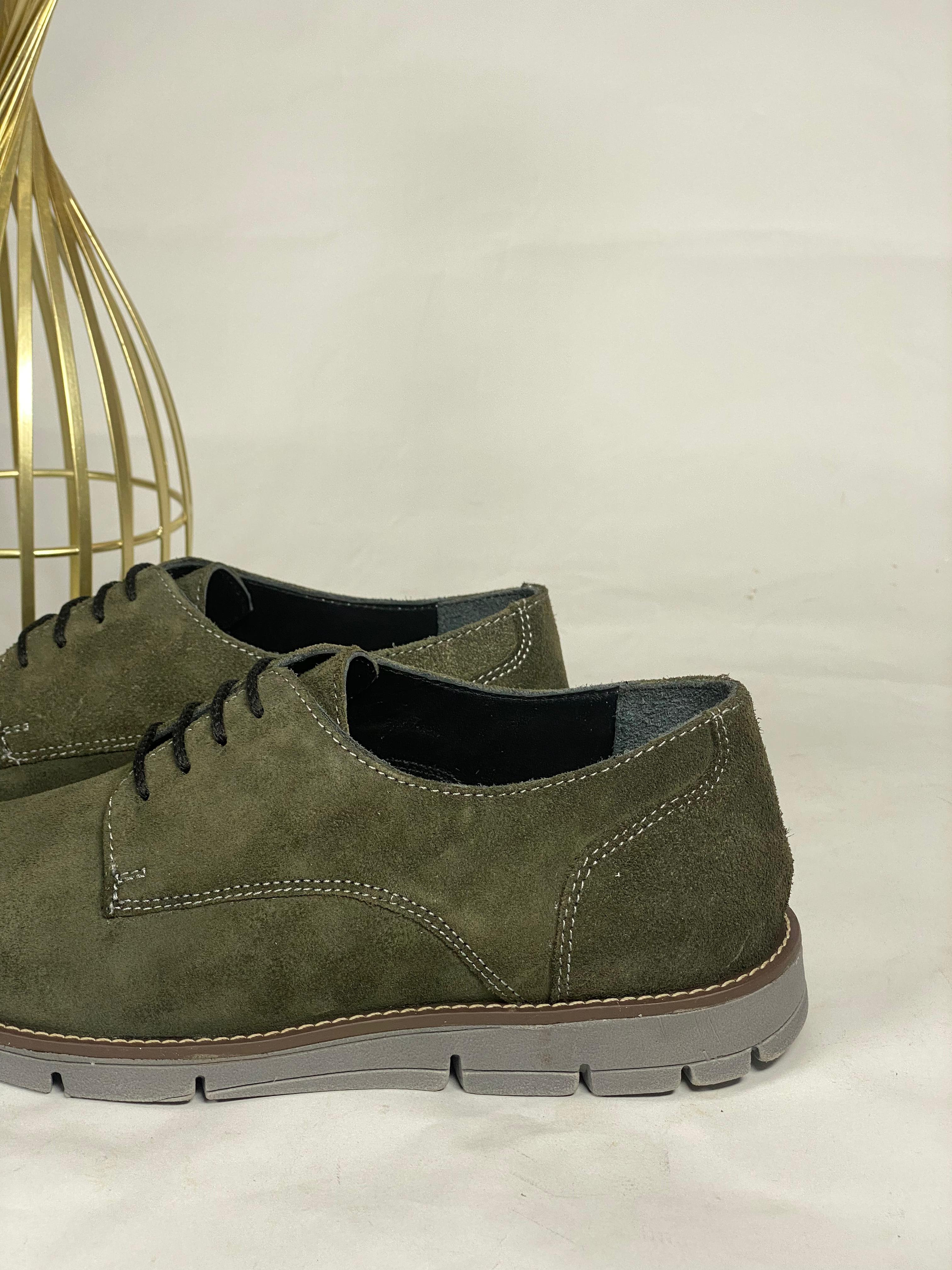 Suede Green Shoe for Men